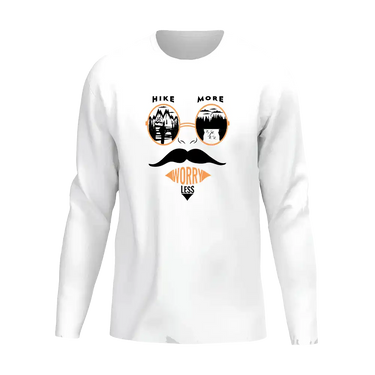 Hike More Worry Less Men Long Sleeve Shirt